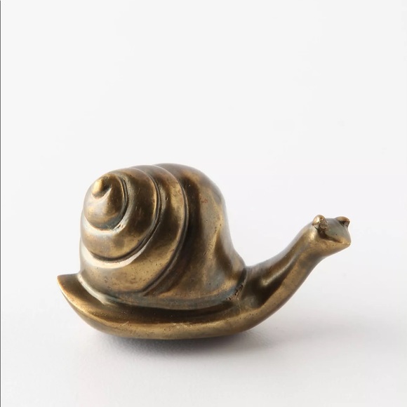 Anthropologie Other - Anthropologie Burnished Snail Knobs- Set of 8